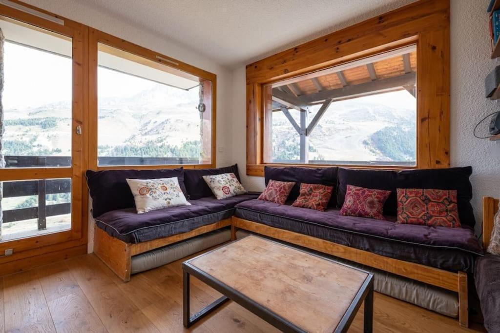 L'Arc-En-Ciel - Appartement Sur Les Hauteurs Du Mottaret Avec Acces Aux Pistes Les Allues Exteriör bild